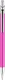 Ручка шариковая металлическая Tikko, розовая / серебристая - фото № 3