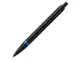 Ручка шариковая Parker IM Vibrant Rings Flame Blue, черная / синяя - фото № 1
