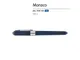 Ручка шариковая пластиковая Bruno Visconti Monaco, soft-touch, синяя - фото № 2