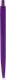 Ручка шариковая пластиковая Hit Color, фиолетовая - фото № 3