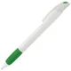 Ручка шариковая пластиковая Lecce Pen Nove, зеленая/ белая - фото № 1