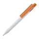 Ручка шариковая пластиковая Lecce Pen Zen, белая/ оранжевая - фото № 1