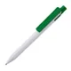 Ручка шариковая пластиковая Lecce Pen Zen, белая/ зеленая - фото № 1