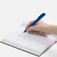 Ручка шариковая пластиковая Open Swiper SQ Soft Touch, синяя - фото № 4