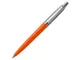 Ручка шариковая пластиковая Parker Jotter Originals Orange, оранжевая / серебристая - фото № 1