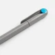 Ручка шариковая пластиковая Prodir DS1 TMM Dot, серая / голубая - фото № 4