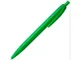 Ручка шариковая пластиковая Stix, синие чернила, зеленая - фото № 1