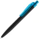 Ручка шариковая Prodir QS01 PRT-P Soft Touch, черная / голубая - фото № 1