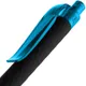 Ручка шариковая Prodir QS01 PRT-P Soft Touch, черная / голубая - фото № 5