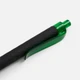Ручка шариковая Prodir QS01 PRT-P Soft Touch, черная / зеленая - фото № 5
