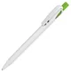 Ручка шариковая пластиковая Lecce Pen Twin White, белая / зеленое яблоко - фото № 1