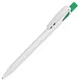 Ручка шариковая пластиковая Lecce Pen Twin White, белая / зеленая - фото № 1