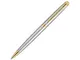 Ручка шариковая металлическая Waterman Hemisphere Stainless Steel GT, серая / золотая - фото № 1