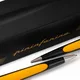 Ручка вечная с подставкой Pininfarina Cambiano Race Yellow, желтая / черная - фото № 10