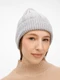 Шапка Sherst Bellish, светло-серая - фото № 4