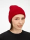 Шапка Sherst Nobilis Mono, красная - фото № 6