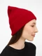 Шапка Sherst Nobilis Mono, красная - фото № 7