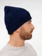 Шапка Sherst Nobilis Mono, темно-синяя - фото № 5