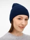 Шапка Sherst Nobilis Mono, темно-синяя - фото № 6