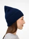 Шапка Sherst Nobilis Mono, темно-синяя - фото № 7