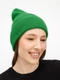 Шапка Sherst Nobilis Mono, ярко-зеленая - фото № 7