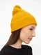 Шапка Sherst Nobilis Mono, желтая - фото № 7
