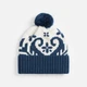 Шапка Teplo Wintertude, синяя / белая - фото № 1