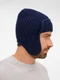 Шапка-ушанка Teplo Catch Match, темно-синяя - фото № 5