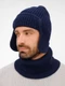 Шапка-ушанка Teplo Catch Match, темно-синяя - фото № 7