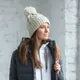 Шапка Atlantis Vogue, серая - фото № 4