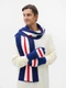 Шарф акриловый Teplo Winwear, темно-синий / красный - фото № 7