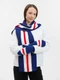Шарф акриловый Teplo Winwear, темно-синий / красный - фото № 8
