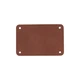 Шильд 4х6 см имитация кожи, коричневый - фото № 1