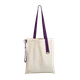 Шоппер Superbag, бежевый / фиолетовый - фото № 2