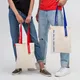 Шопер Superbag, бежевый / синий - фото № 9