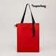 Шопер с креплением Superbag Big, красный / черный - фото № 1