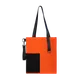 Шопер Superbag Color, оранжевый / черный - фото № 3