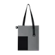 Шопер Superbag Color, серый / черный - фото № 5