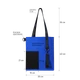 Шопер Superbag Color, синий / черный - фото № 5