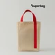 Шоппер Superbag Pack M, бежевый / красный - фото № 1