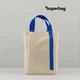 Шоппер Superbag Pack M, бежевый / синий - фото № 1