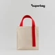 Шоппер Superbag Pack S, бежевый / красный - фото № 1
