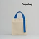 Шоппер Superbag Pack S, бежевый / синий - фото № 1