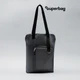 Шоппер Superbag Pocket, серый / черный - фото № 1
