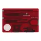 Швейцарская карта Victorinox SwissCard, 13 функций, красная - фото № 1