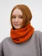 Снуд Teplo ComFleece, темно-оранжевый - фото № 4