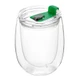 Стакан стеклянный Mango To Go, белый / зеленый - фото № 2