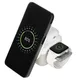 Станция зарядная беспроводная 3 в 1 15W Cube Wireless Magnetic, белая - фото № 5