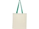 Сумка для покупок складная Nevada, бежевая / зеленая - фото № 1