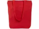 Сумка хлопковая на молнии Zipper, 280 г/м2, красная - фото № 3